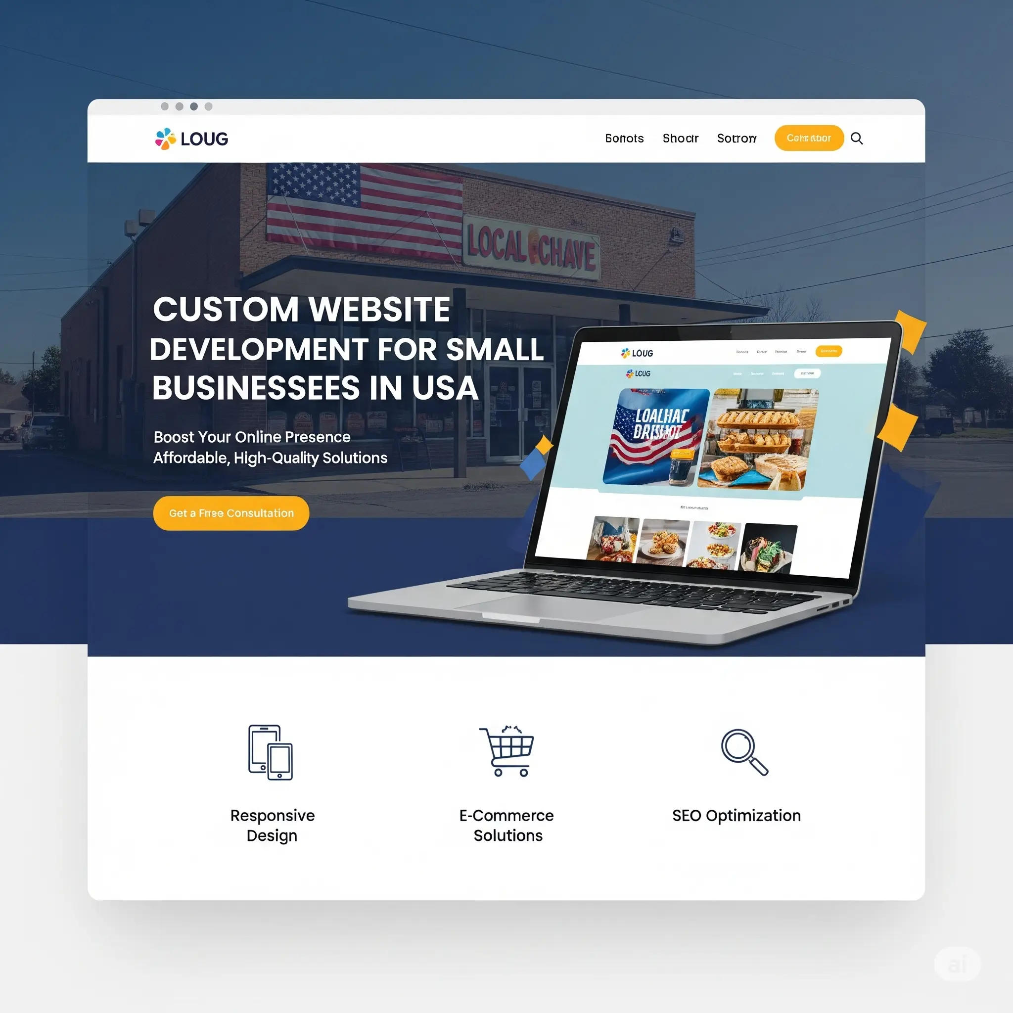 Custom Website Development for Small Businesses in USA